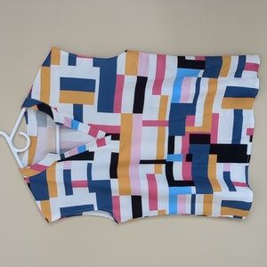 Small Unbranded Multicolor Shirt Top Blue Pink White Black Yellow
